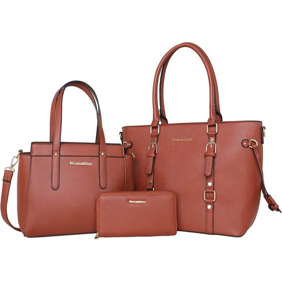 New Montana West Purses and Handbags for Women 3PCS Tote Purse and Walle…